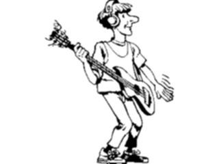 Sticker Custom Preview Image #092064 Music Musicians Guitarist07