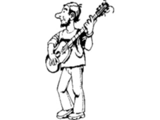 Sticker Custom Preview Image #092065 Music Musicians Guitarist08