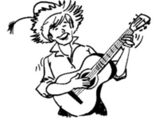 Sticker Custom Preview Image #092066 Music Musicians Guitarist09