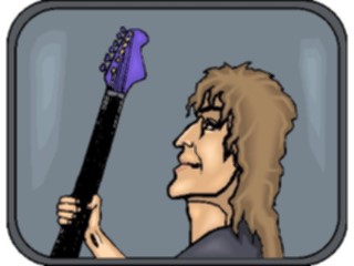 Sticker Custom Preview Image #092101 Music Musicians Guitarist44