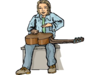 Sticker Custom Preview Image #092134 Music Musicians Guitarist77