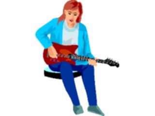 Sticker Custom Preview Image #092152 Music Musicians Guitarist95