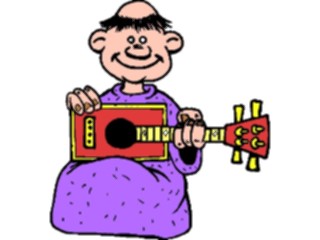 Sticker Custom Preview Image #092166 Music Musicians Guitarist Monk