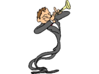 Sticker Custom Preview Image #092197 Music Musicians Horn Player1