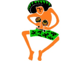Sticker Custom Preview Image #092231 Music Musicians Maracas Man