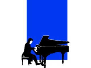 Sticker Custom Preview Image #092232 Music Musicians Pianist01