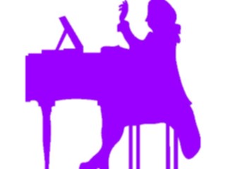 Sticker Custom Preview Image #092235 Music Musicians Pianist04