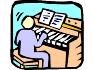 Sticker Custom Preview Image #092239 Music Musicians Pianist08