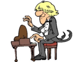 Sticker Custom Preview Image #092248 Music Musicians Pianist17