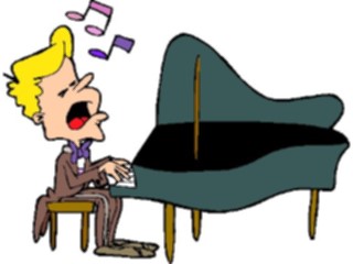 Sticker Custom Preview Image #092250 Music Musicians Pianist19