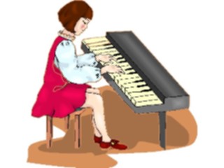 Sticker Custom Preview Image #092251 Music Musicians Pianist20