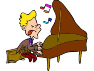 Sticker Custom Preview Image #092252 Music Musicians Pianist21