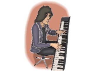 Sticker Custom Preview Image #092255 Music Musicians Pianist24