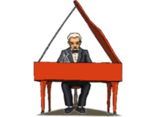 Sticker Custom Preview Image #092256 Music Musicians Pianist25