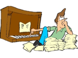 Sticker Custom Preview Image #092257 Music Musicians Pianist26