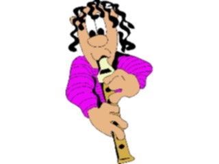 Sticker Custom Preview Image #092266 Music Musicians Recorder Player1