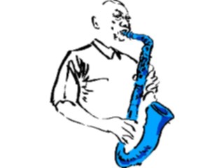 Sticker Custom Preview Image #092282 Music Musicians Saxophonist10