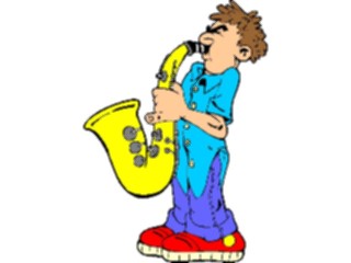 Sticker Custom Preview Image #092286 Music Musicians Saxophonist14