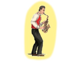 Sticker Custom Preview Image #092290 Music Musicians Saxophonist18