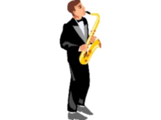 Sticker Custom Preview Image #092294 Music Musicians Saxophonist22