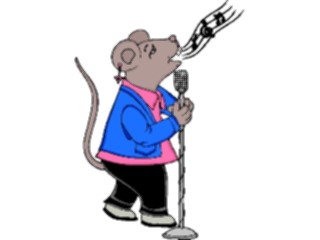 Sticker Custom Preview Image #092388 Music Musicians Singer Mouse