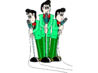 Sticker Custom Preview Image #092416 Music Musicians Singers Trio1