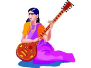 Sticker Custom Preview Image #092419 Music Musicians Sitar Player1