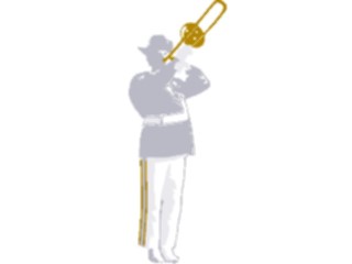 Sticker Custom Preview Image #092434 Music Musicians Trombone Player1