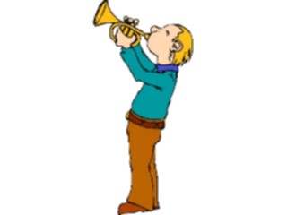 Sticker Custom Preview Image #092444 Music Musicians Trumpet Player02