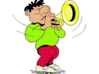 Sticker Custom Preview Image #092445 Music Musicians Trumpet Player03