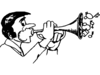 Sticker Custom Preview Image #092447 Music Musicians Trumpet Player05