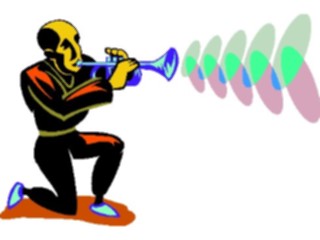 Sticker Custom Preview Image #092448 Music Musicians Trumpet Player06