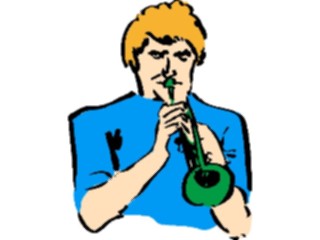 Sticker Custom Preview Image #092449 Music Musicians Trumpet Player07