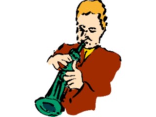 Sticker Custom Preview Image #092450 Music Musicians Trumpet Player08