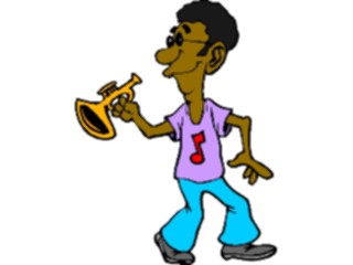 Sticker Custom Preview Image #092455 Music Musicians Trumpet Player13