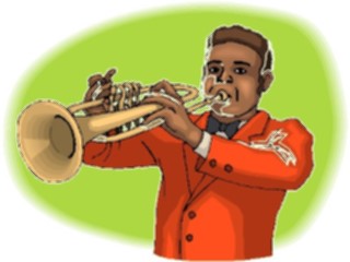 Sticker Custom Preview Image #092456 Music Musicians Trumpet Player14