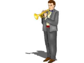 Sticker Custom Preview Image #092457 Music Musicians Trumpet Player15
