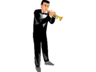 Sticker Custom Preview Image #092458 Music Musicians Trumpet Player16