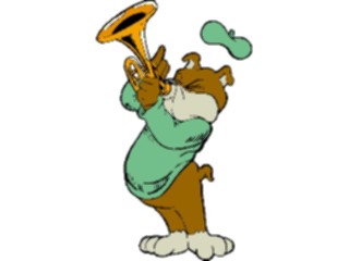 Sticker Custom Preview Image #092459 Music Musicians Trumpet Player Bear