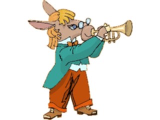 Sticker Custom Preview Image #092460 Music Musicians Trumpet Player Mule