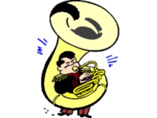 Sticker Custom Preview Image #092465 Music Musicians Tuba Player3