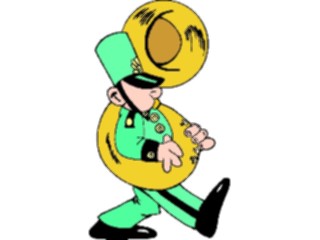 Sticker Custom Preview Image #092466 Music Musicians Tuba Player4