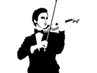 Sticker Custom Preview Image #092471 Music Musicians Violinist01