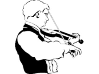 Sticker Custom Preview Image #092472 Music Musicians Violinist02