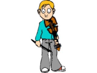 Sticker Custom Preview Image #092476 Music Musicians Violinist06