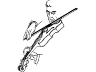 Sticker Custom Preview Image #092477 Music Musicians Violinist07