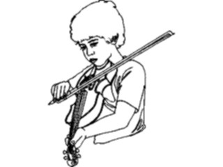 Sticker Custom Preview Image #092478 Music Musicians Violinist08