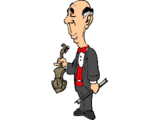 Sticker Custom Preview Image #092487 Music Musicians Violinist17