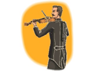 Sticker Custom Preview Image #092489 Music Musicians Violinist19