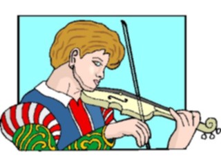 Sticker Custom Preview Image #092492 Music Musicians Violinist22